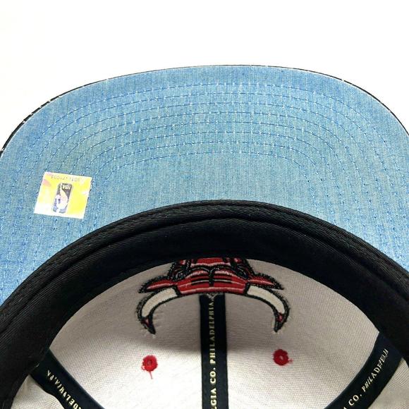 Chicago Bulls Mitchell and Ness Snapback Hat Rare Dotted Pattern All Over - Picture 7 of 12